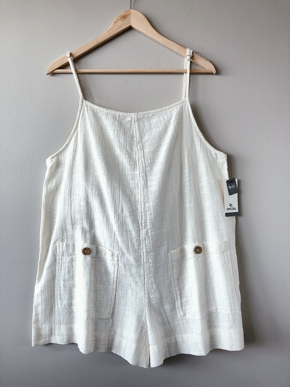 Rip Curl Romper classic surf onesie large boho beach lightweight shorts